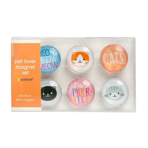 Pearhead Pet Cat Graphic Magnets for Refrigerator