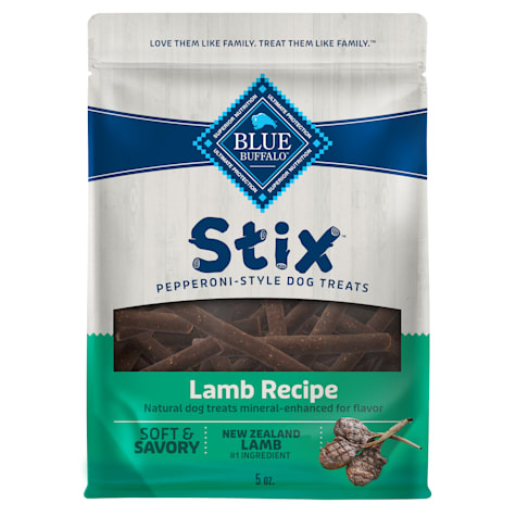 Blue Buffalo Stix Pepperoni-Style Lamb Recipe Dog Treats Made with Natural Ingredients