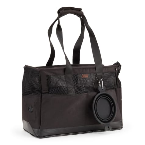 Reddy Black Canvas Dog Carrier Tote Made With Recycled Materials