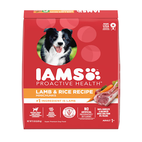 IAMS ProActive Health Minichunks Dry Dog Food with Real Lamb & Rice