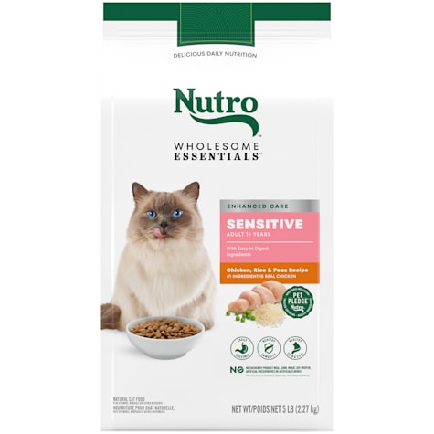Nutro Wholesome Essentials Sensitive Stomach Chicken, Rice & Peas Dry Cat Food