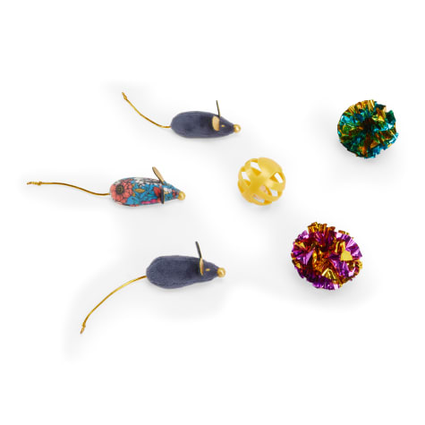 Leaps & Bounds Mouse & Ball Assorted Cat Toy Set