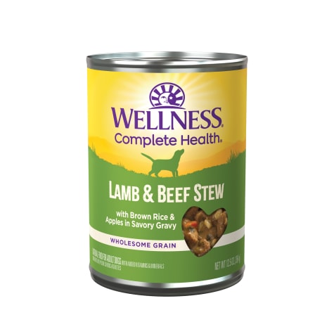 Wellness Complete Health Lamb & Beef Stew Thick & Chunky Natural Canned Wet Dog Food