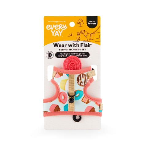 EveryYay Wear With Flair Sweet-Print Ferret Harness and Leash