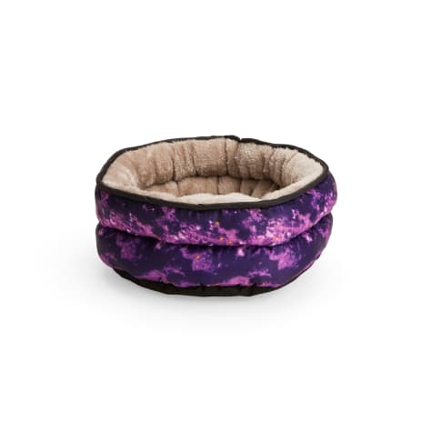 EveryYay Snooze Fest Galaxy-Print Donut Ferret Bed