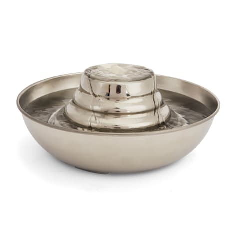 EveryYay Get Fresh Tiered Stainless Steel Deluxe Pet Fountain