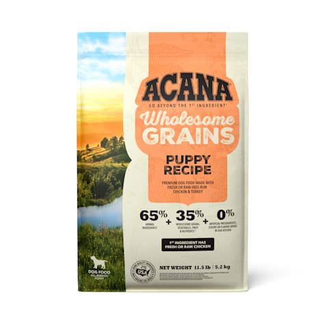 ACANA Wholesome Grains Puppy Recipe with Real Chicken, Eggs and Turkey Dry Food