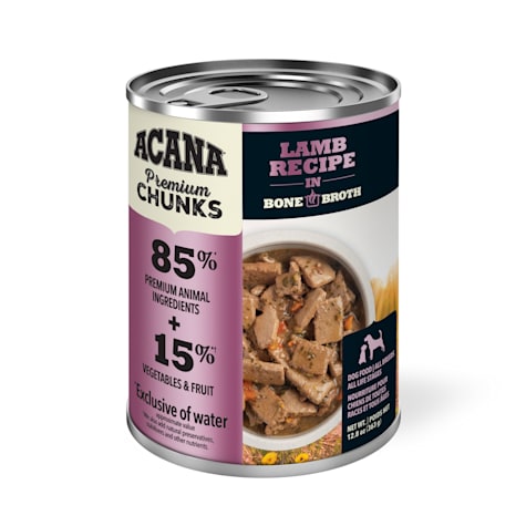 ACANA Grain-Free Premium Chunks Lamb Recipe in Bone Broth Wet Dog Food