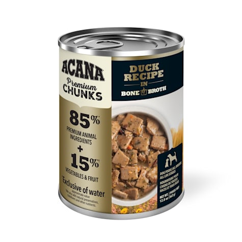 ACANA Grain-Free Premium Chunks Duck Recipe in Bone Broth Wet Dog Food