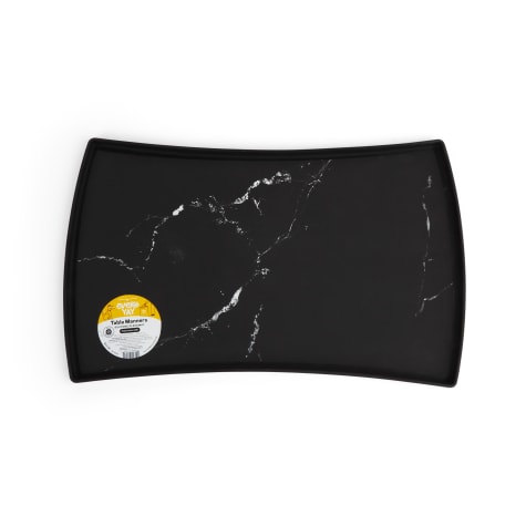 EveryYay Table Manners Black Marble Silicone Placemat