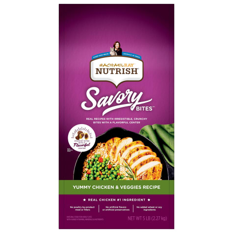 Rachael Ray Nutrish Savory Bites Yummy Chicken & Veggies Recipe Dry Cat Food