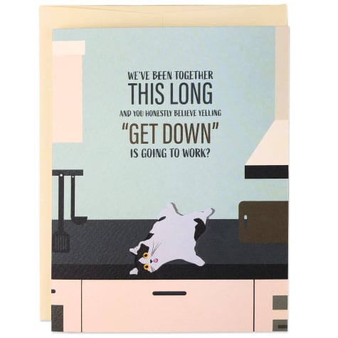 Moose & Pig We've Been Together This Long Cat Blank Card