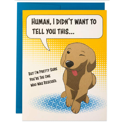 Moose & Pig Congratulations Dog Adoption Card