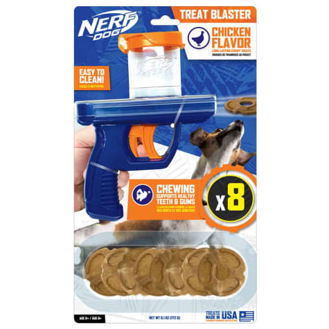 Nerf Chicken Flavored Treat Blaster Dog Toy