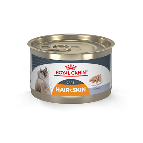 Royal Canin Feline Care Nutrition Hair & Skin Care Loaf in Sauce Canned Cat Food