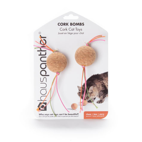 Hauspanther Collection By Primetime Cork Bombs Zest Cat Toy