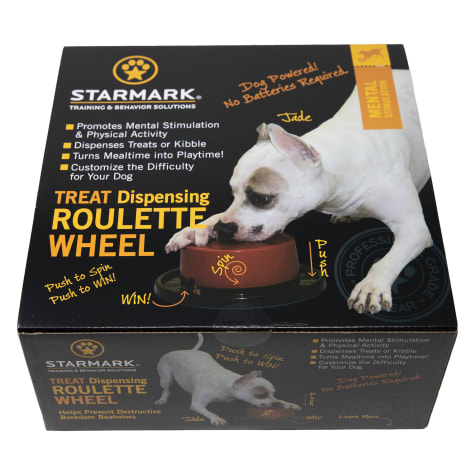 Starmark Treat Dispensing Roulette Wheel for Dogs