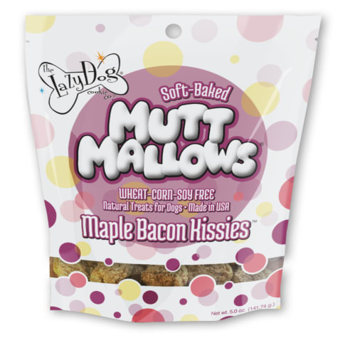 The Lazy Dog Cookie Co. Mutt Mallows Maple Bacon Kissies Soft-Baked Dog Treats