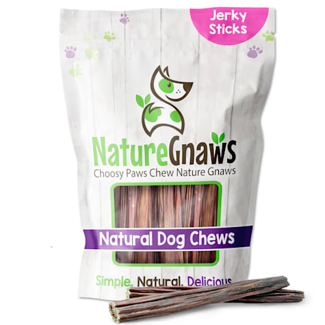 Nature Gnaws Beef Jerky Sticks Natural Chews for Dogs