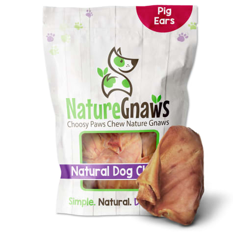 Nature Gnaws Pig Ears Natural Dog Chews