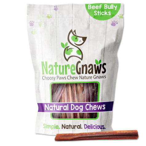 Nature Gnaws Beef Bully Sticks Natural Dog Chews 6