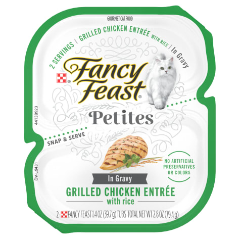 Fancy Feast Petites Grilled Chicken With Rice Entree Gourmet Gravy Wet Cat Food
