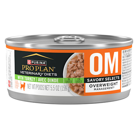 Purina Pro Plan Veterinary Diets OM Overweight Management Savory Selects With Turkey Feline Wet Cat Food