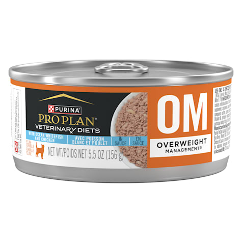 Purina Pro Plan Veterinary Diets OM Overweight Management Ocean Whitefish & Chicken Feline Formula Wet Cat Food