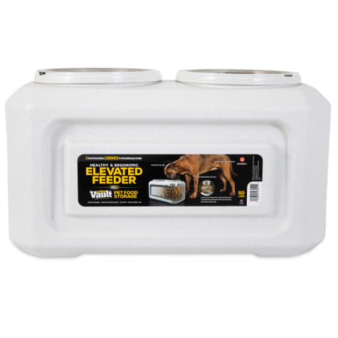 Gamma Elevated Storage Feeder Dog Bowl