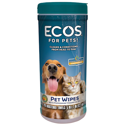 ECOS Pet Wipes With Vitamin E & Aloe Vera Conditioner