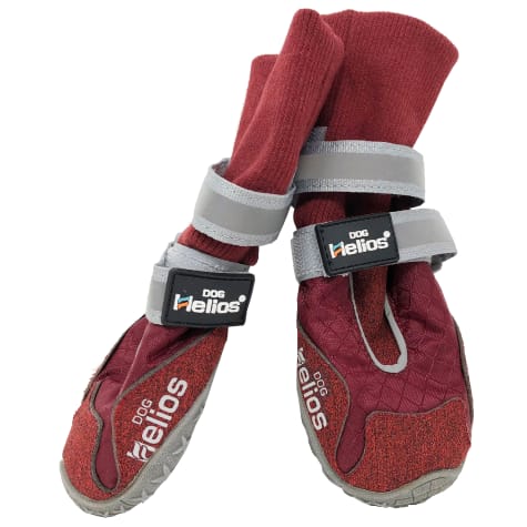Dog Helios Red 'Traverse' Premium Grip High-Ankle Outdoor Dog Boots