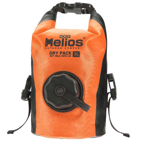 Dog Helios Orange 'Grazer' Waterproof Outdoor Travel Dry Food Dispenser Bag