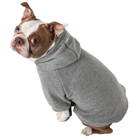 Pet Life Grey Fashion Plush Cotton Pet Hoodie Sweater