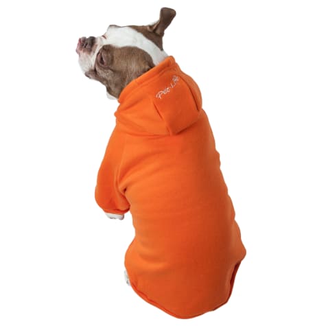 Pet Life Orange Fashion Plush Cotton Pet Hoodie Sweater
