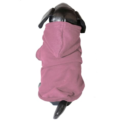 Pet Life Pink Fashion Plush Cotton Pet Hoodie Sweater