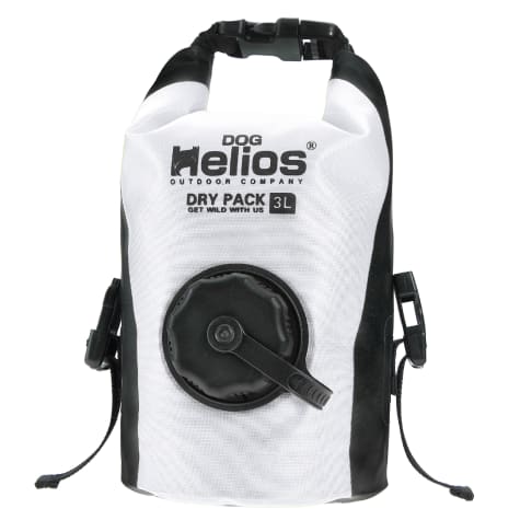Dog Helios White 'Grazer' Waterproof Outdoor Travel Dry Food Dispenser Bag