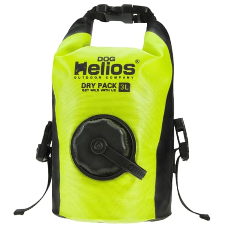 Dog Helios Yellow 'Grazer' Waterproof Outdoor Travel Dry Food Dispenser Bag