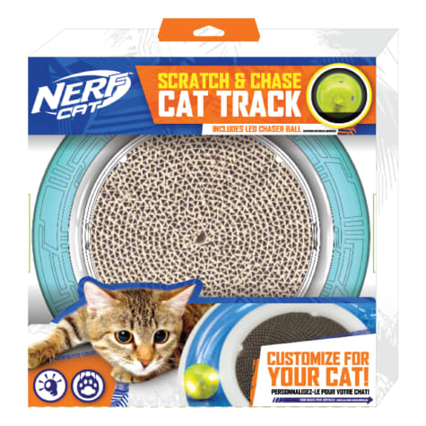 Nerf Cyclone Track Ring With Scratcher and LED Ball Cat Toy