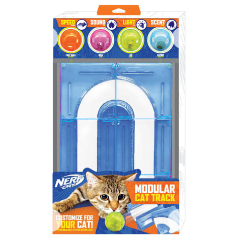 Nerf Turbo Track Vertical Set Cat Toy With 4 Balls