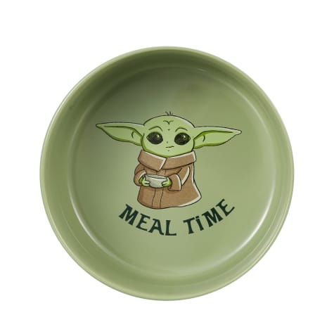Fetch for Pets Star Wars The Mandalorian Baby Yoda Ceramic Dog Bowl