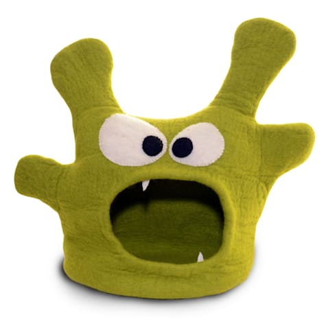 Dharma Dog Karma Cat Monster Green Wool Pet Cave