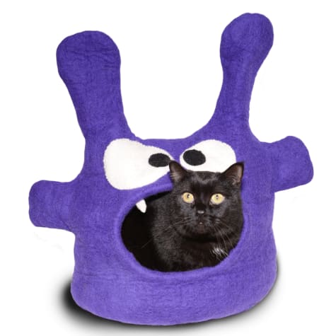 Dharma Dog Karma Cat Monster Purple Wool Pet Cave