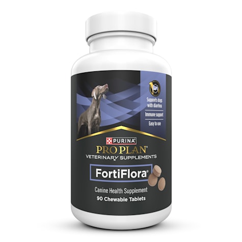 Purina Pro Plan Veterinary Diets Fortiflora Chewable Canine Canister Dog Probiotic Supplement Tablets