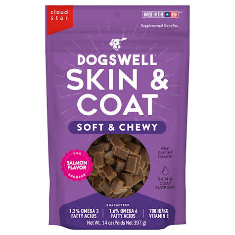 Dogswell Skin & Coat Soft & Chewy Salmon Dog Treats