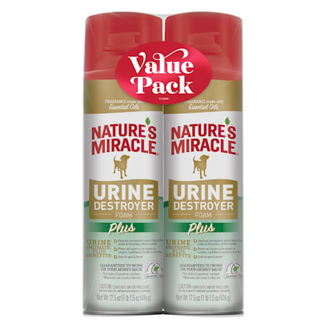 Nature's Miracle Urine Destroyer Foam Plus Value Pack Stain & Odor Remover for Dogs