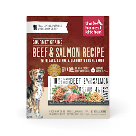 The Honest Kitchen Dehydrated Gourmet Grains Beef & Salmon Dog Food