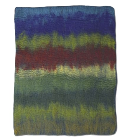 Dharma Dog Karma Cat Blue/Red Multi Ombre Wool Pet Mat