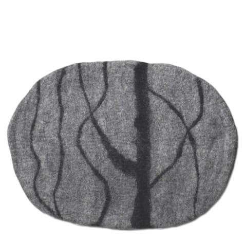 Dharma Dog Karma Cat Light Grey River Stone Wool Pet Mat