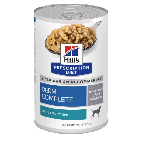 Hill's Prescription Diet Derm Complete Environmental & Food Sensitivities Rice & Egg Recipe Wet Dog Food