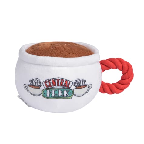 Fetch for Pets Friends TV Show Central Perk Coffee Mug Plush Dog Toy With Rope Handle